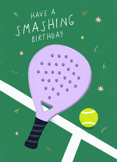 Padel Birthday Card
