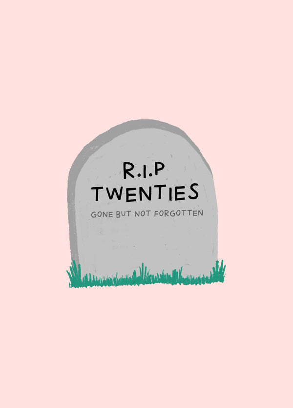 RIP Twenties 30th Birthday Card