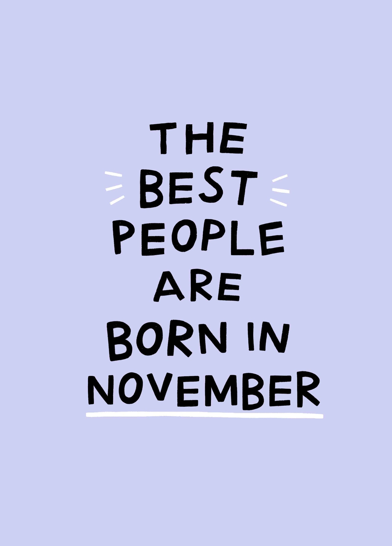 Funny November Birthday Card