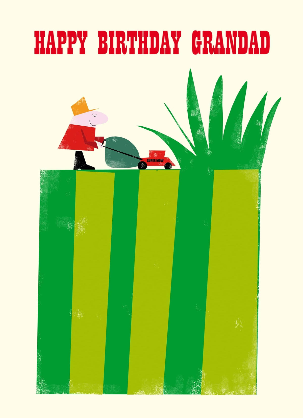 Lawn Mowing Grandad Birthday Card