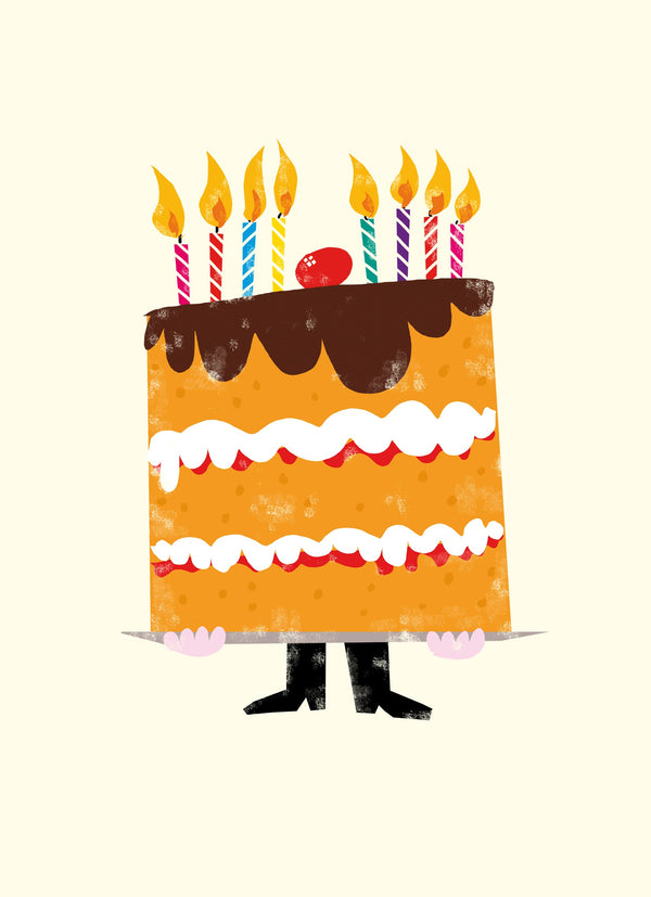 Giant Cake Birthday Card