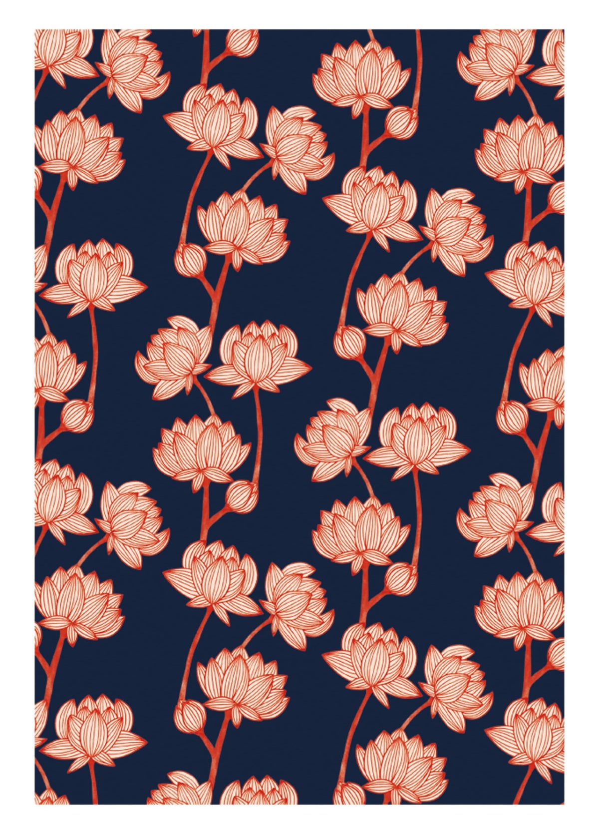 Lotus Flower Art Card