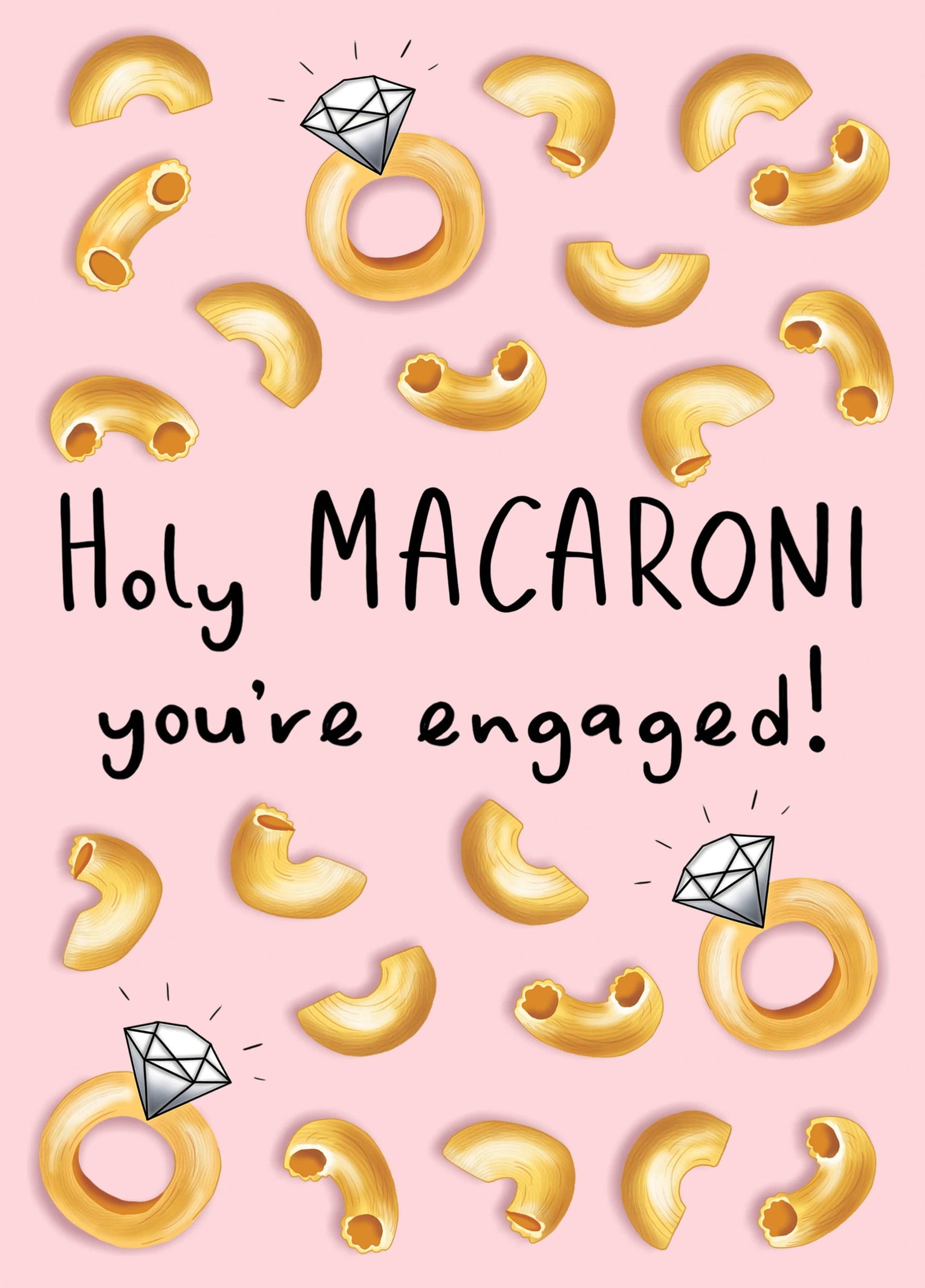 Holy Macaroni Engagement Card