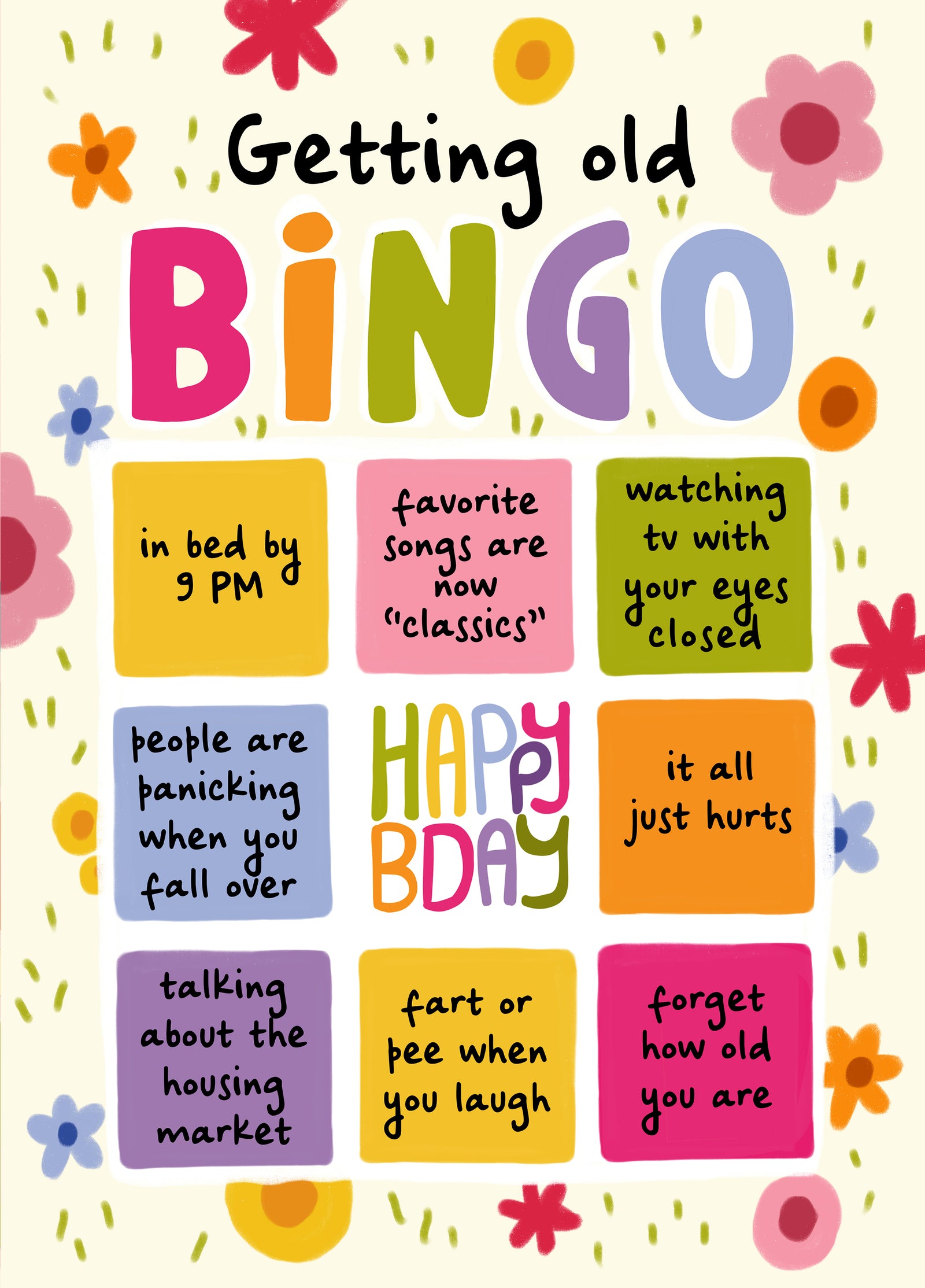 Funny Getting Old Bingo Woman