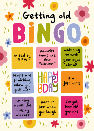 Funny Getting Old Bingo Woman