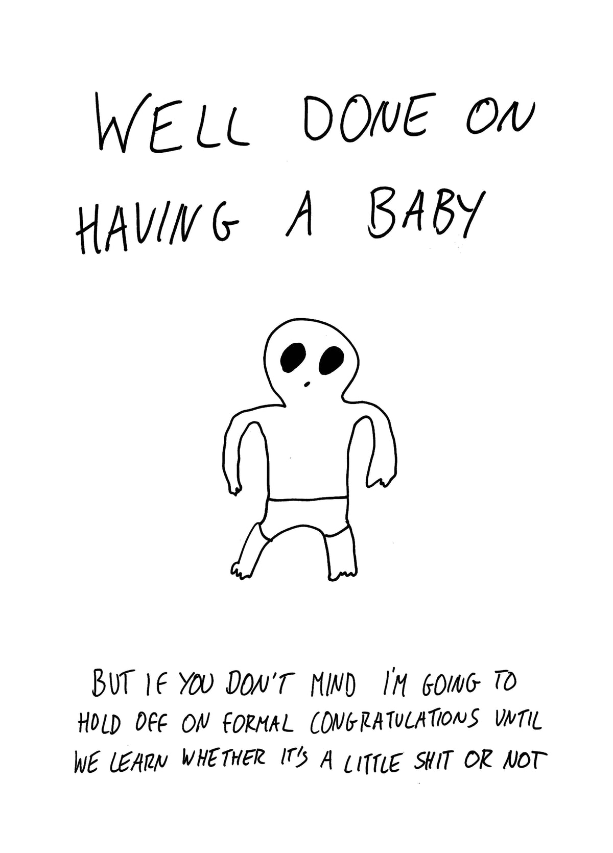 Little Shit Or Not Card