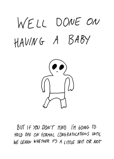 Little Shit Or Not Card