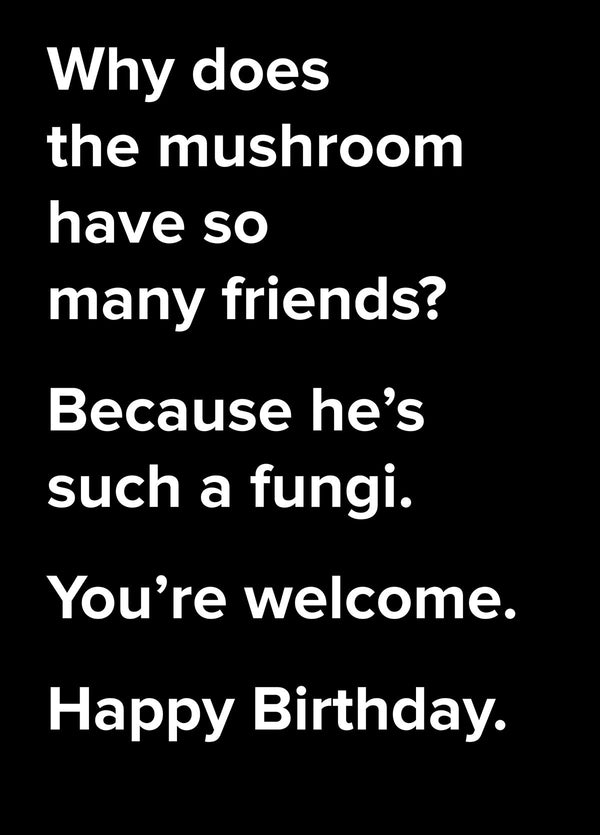 Fun Guy Dad Joke Birthday Card