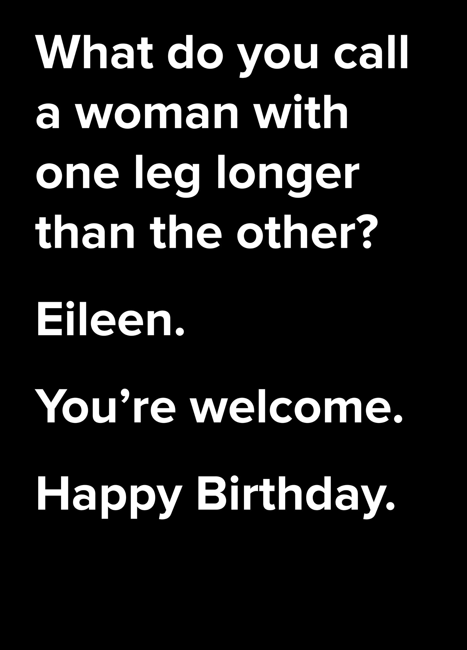 Eileen Dad Joke Birthday Card