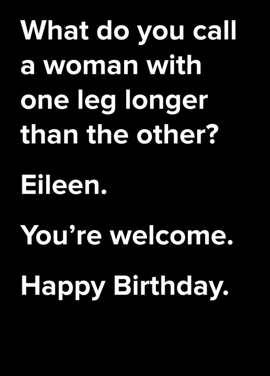 Eileen Dad Joke Birthday Card