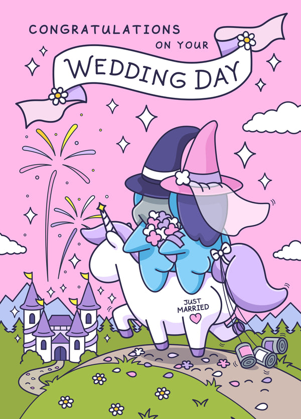 Wedding Card - Fairytale Romance - Happily Ever After