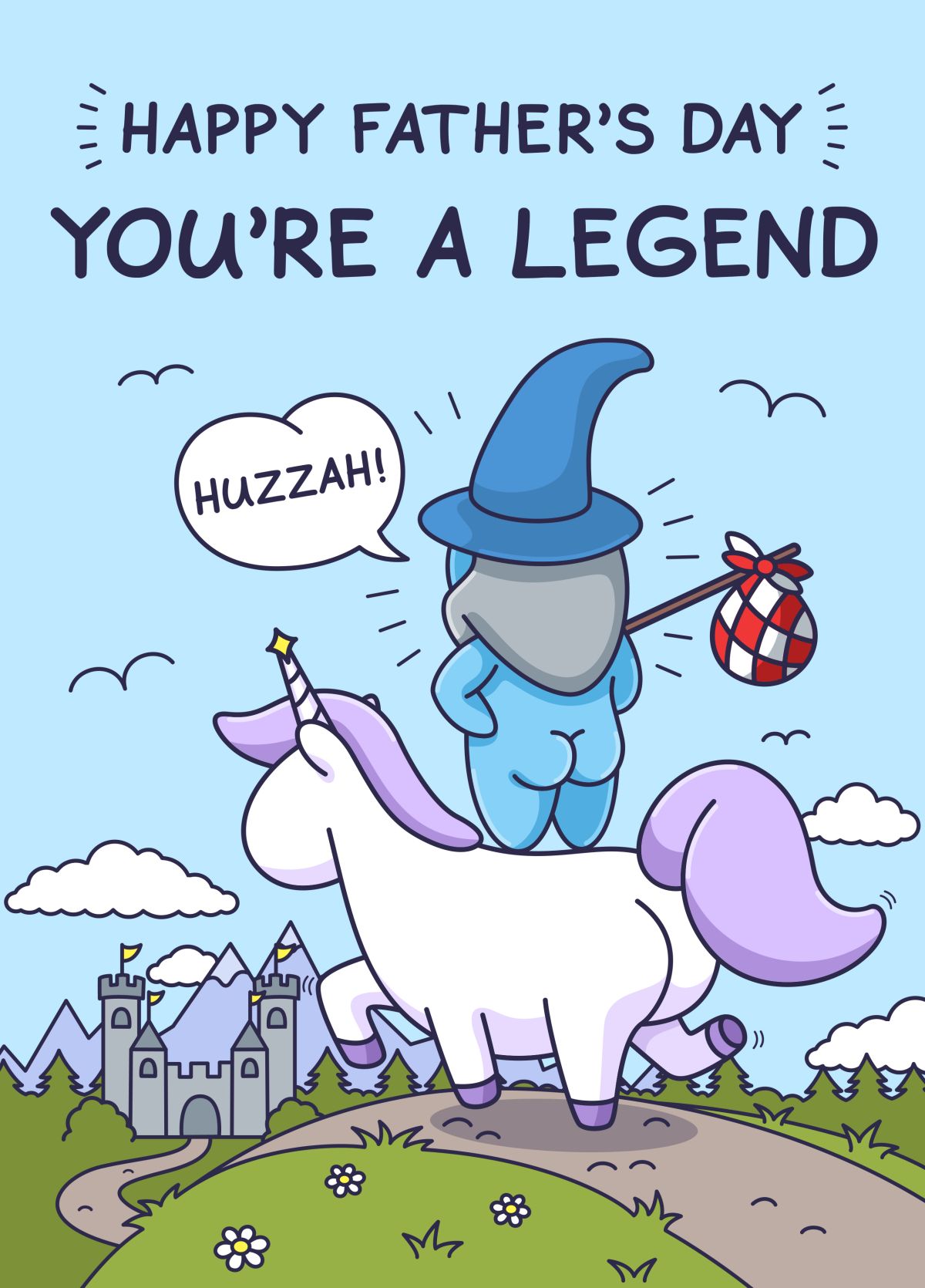 Funny Father's Day Card - You're A Legend