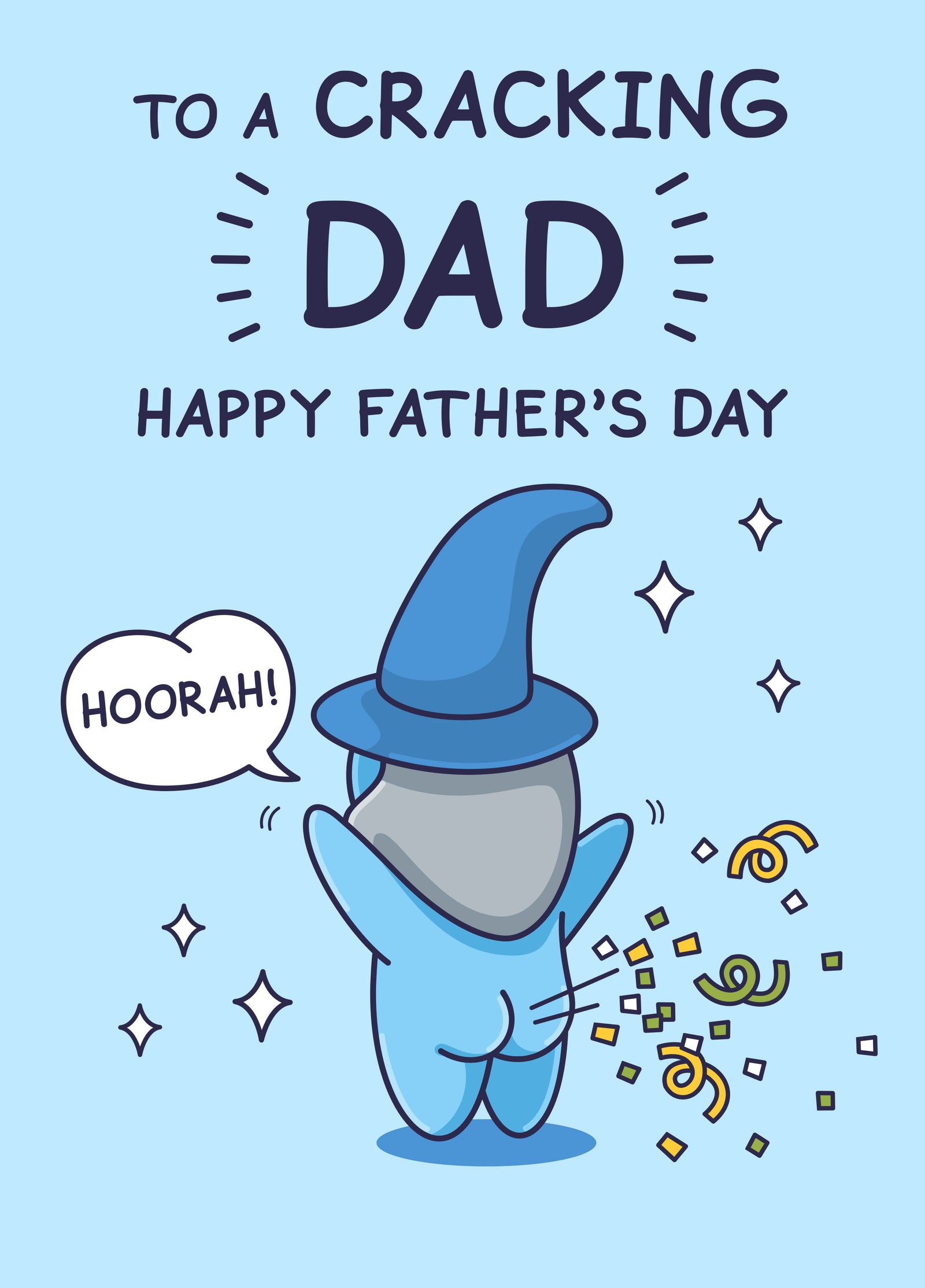 Funny Father’s Day Card For Dad - Cracking Confetti Cannon