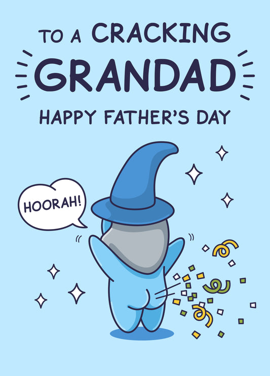 Funny Father’s Day Card For Grandad - Cracking Confetti Cannon