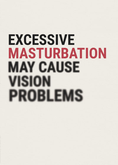 Funny Masturbation Card Vision Problems