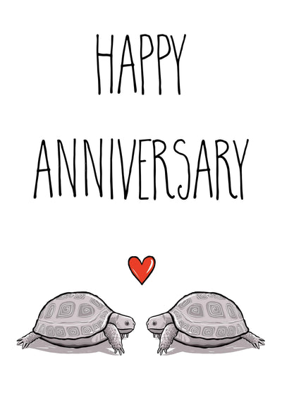 Tortoise Anniversary Card