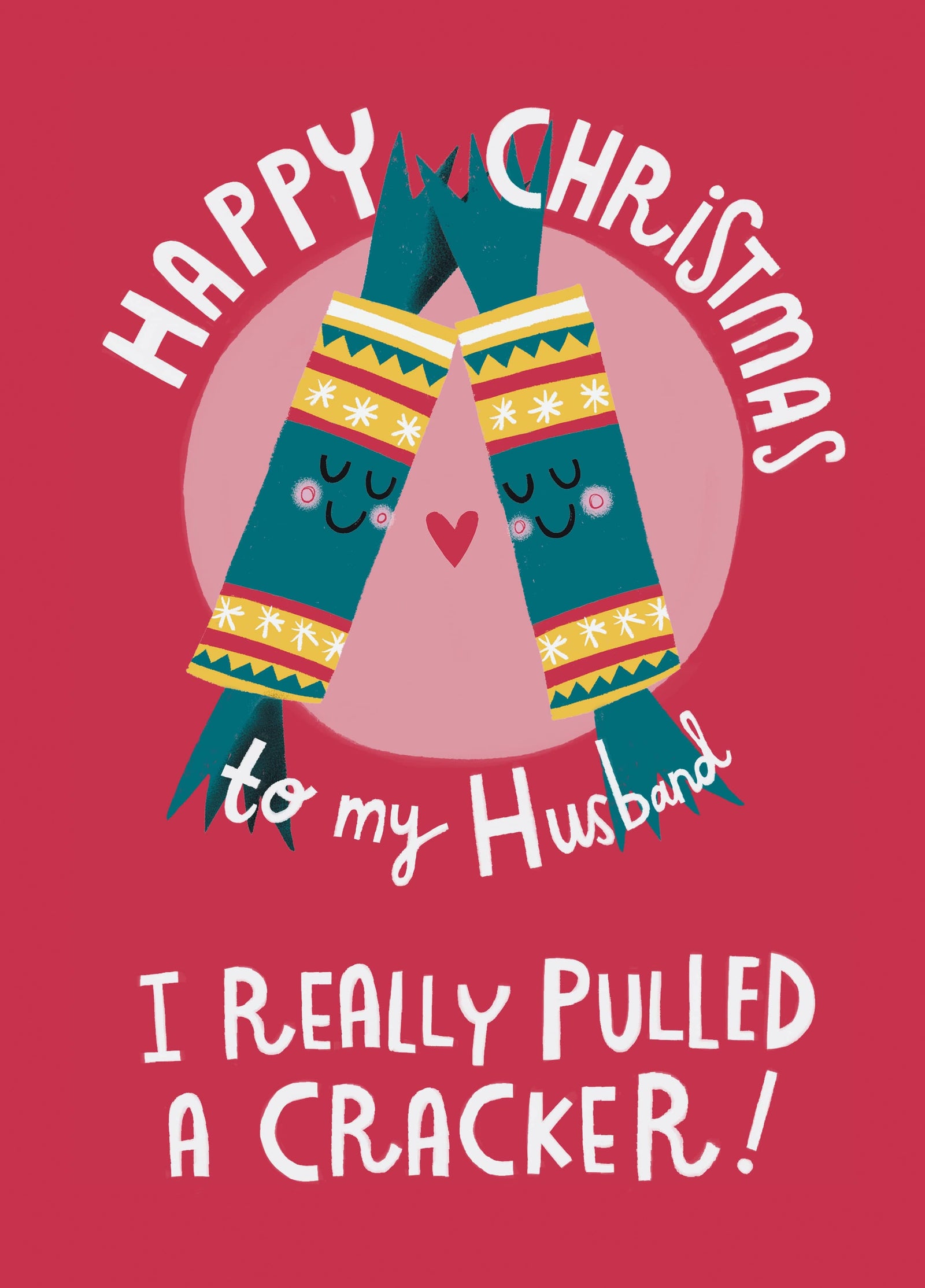 Happy Christmas To My Husband Cracker Card