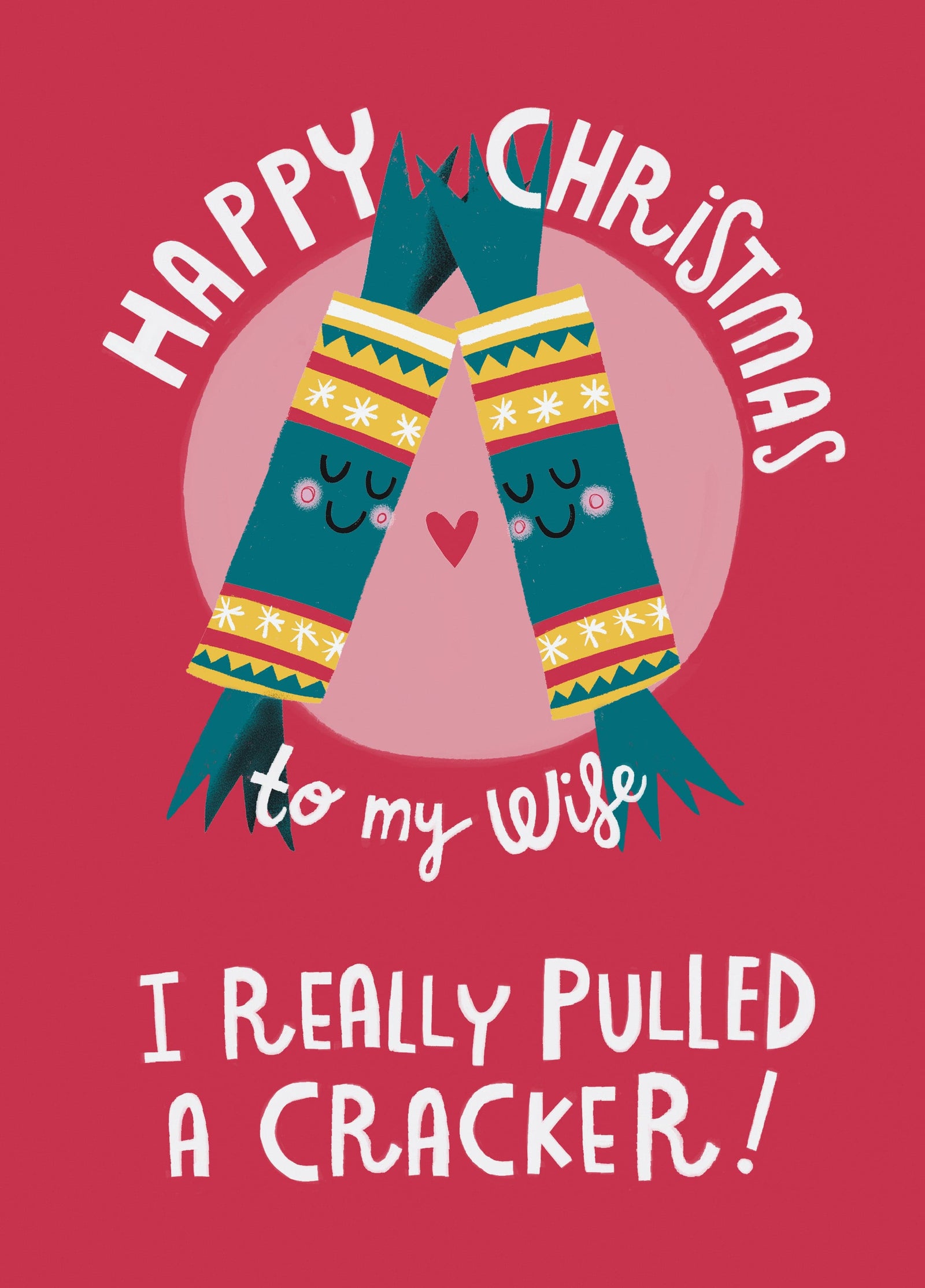 Happy Christmas To My Wife Cracker Card