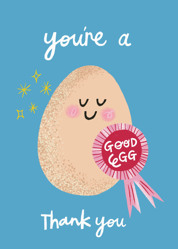 Good Egg Thank You Card