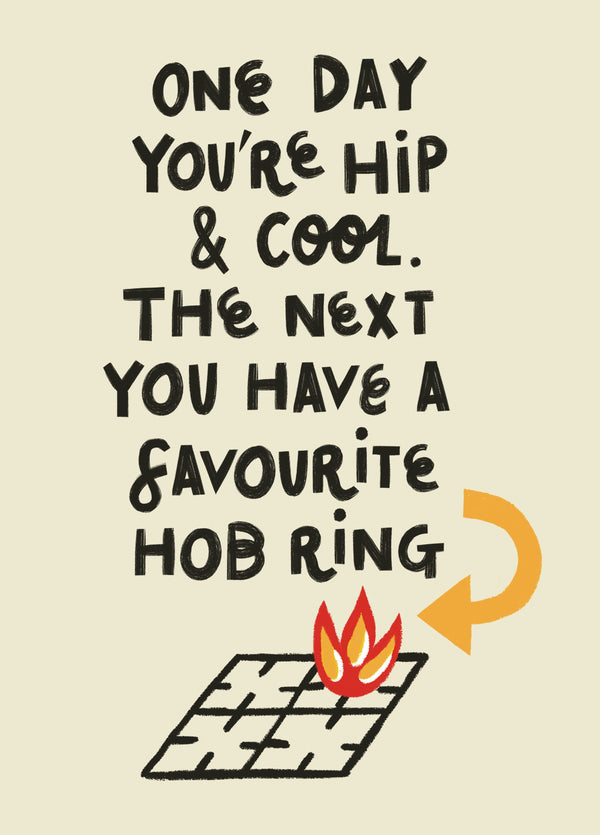 Favourite Hob Ring Birthday Card