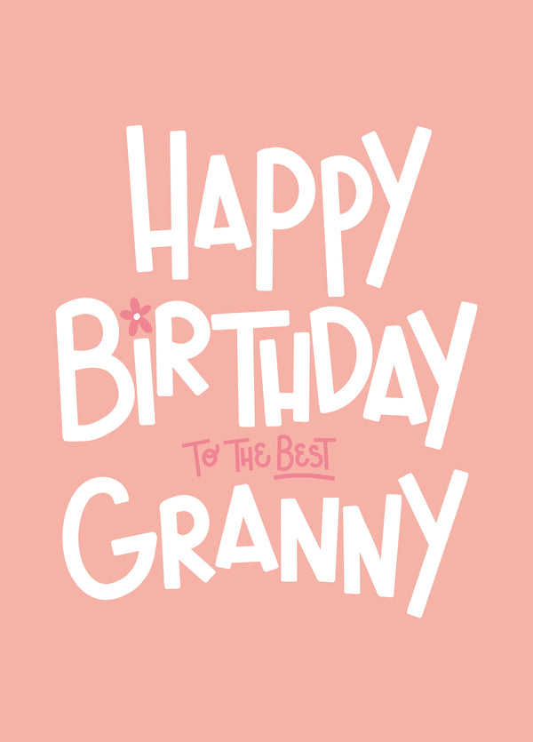 Cute Happy Birthday Granny Card