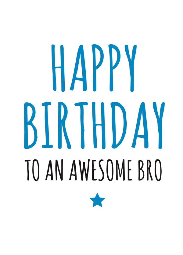 Awesome Bro Birthday Card