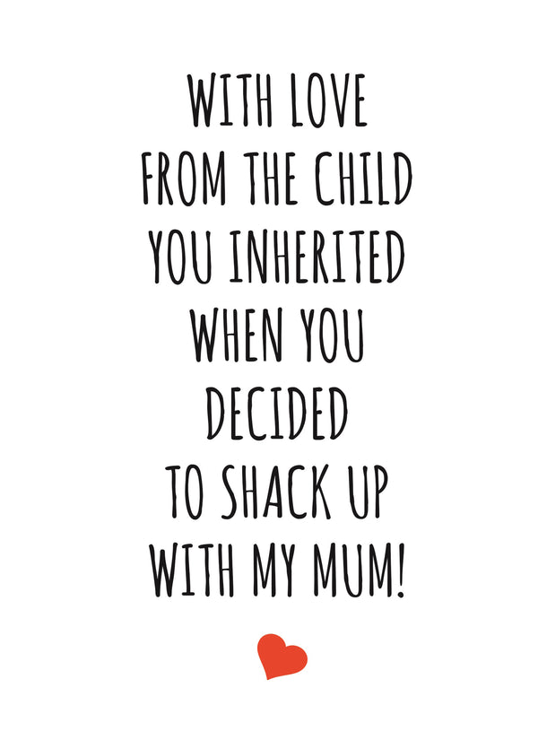 With Love From Your Inherited Child Card