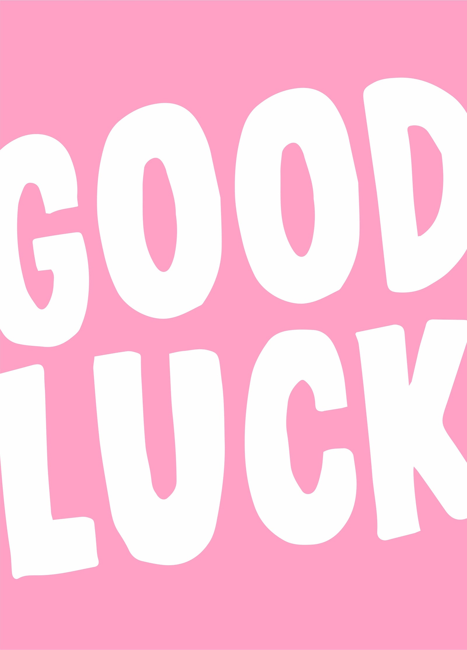 Good Luck Type Card