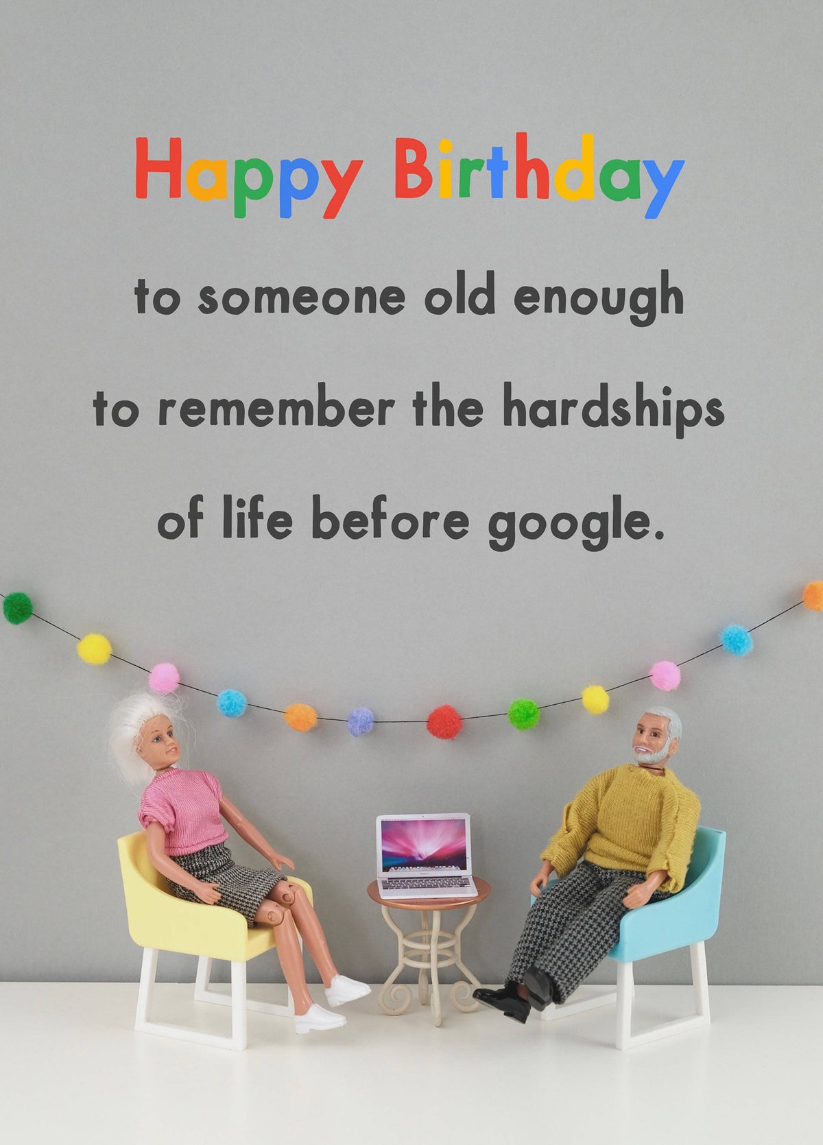Life Before Google Birthday Card