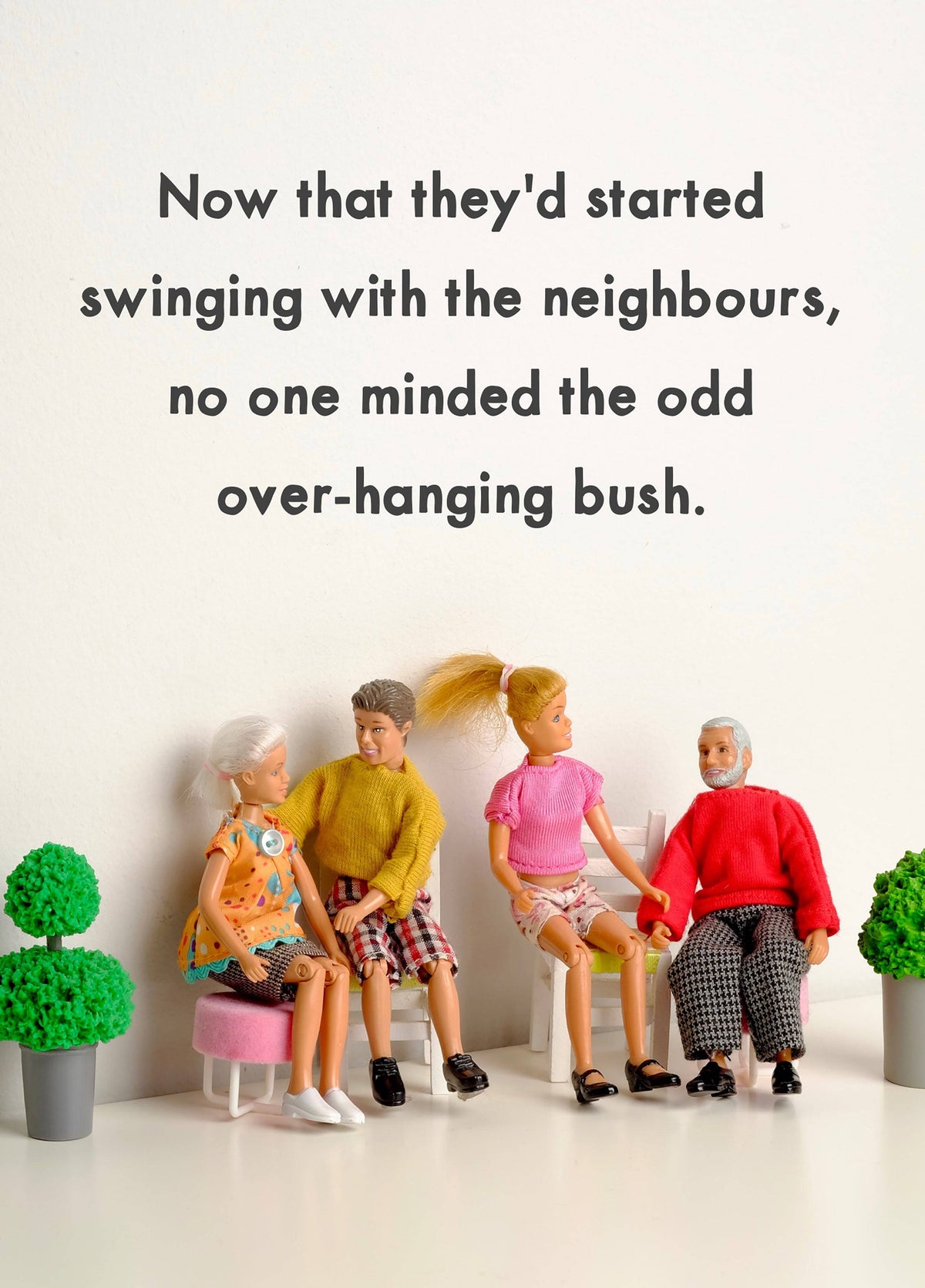 Swinging With The Neighbours Card