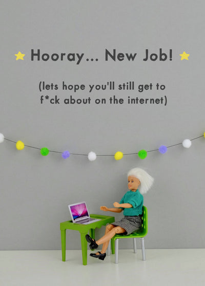 Hooray New Job Card