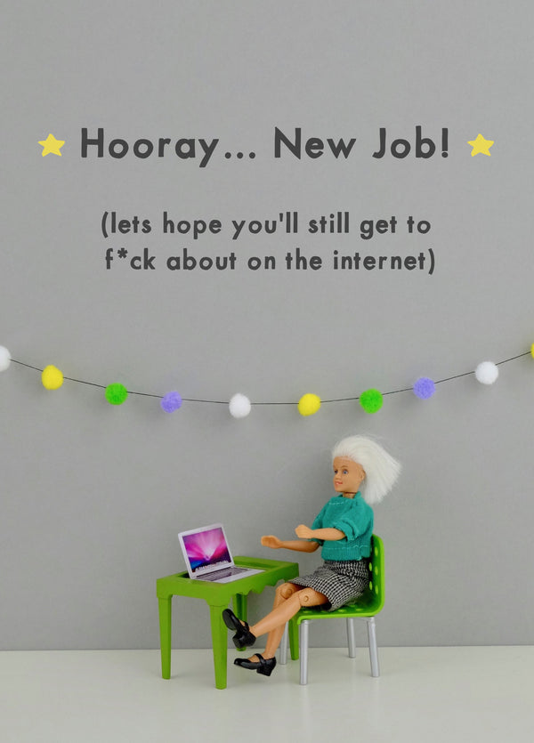 Hooray New Job Card