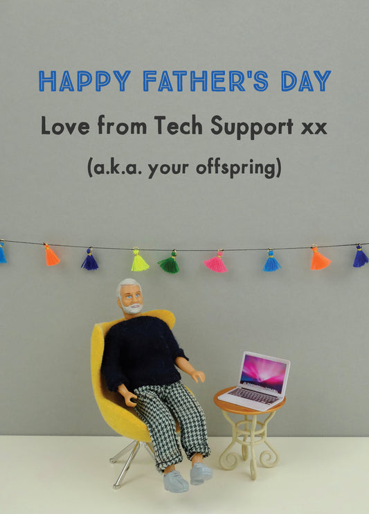 Happy Father's Day Tech Support Card