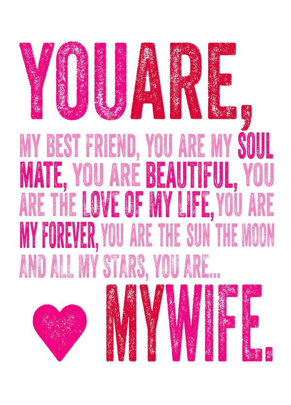 You Are My Wife Card