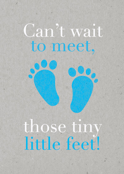 Tiny Feet Blue Card