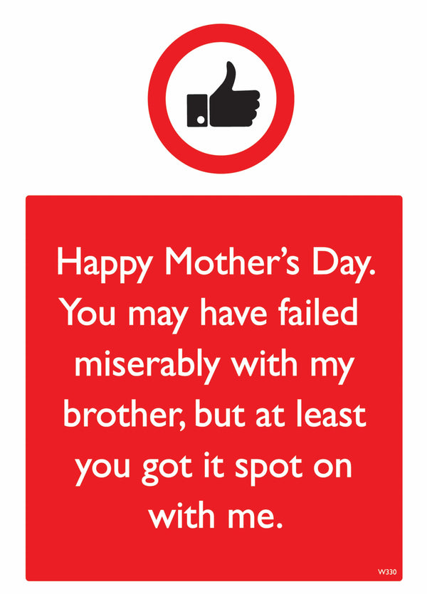 Failed Miserably With My Brother Card