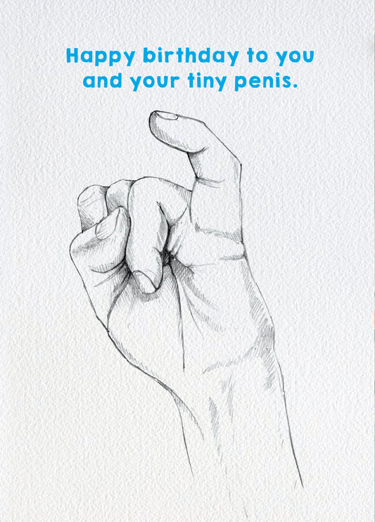 Tiny Penis Card