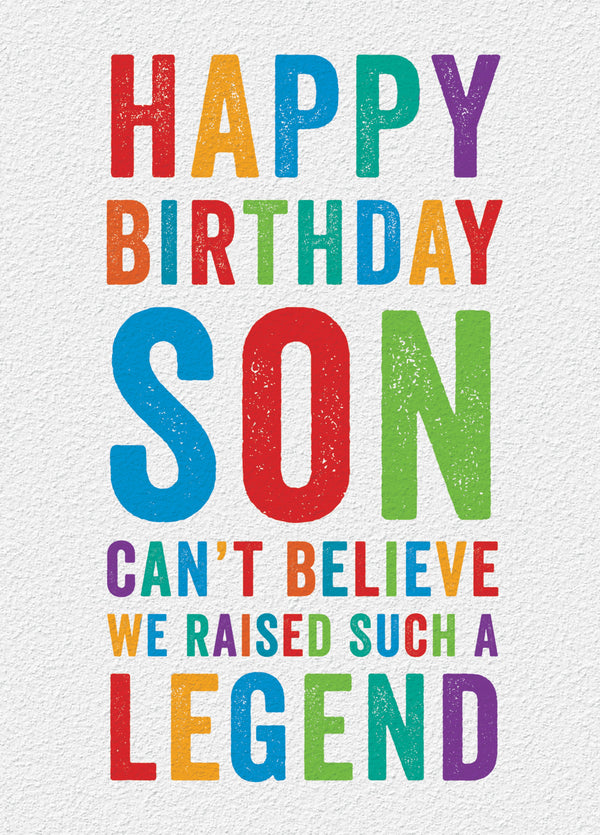 Happy Birthday Son Card