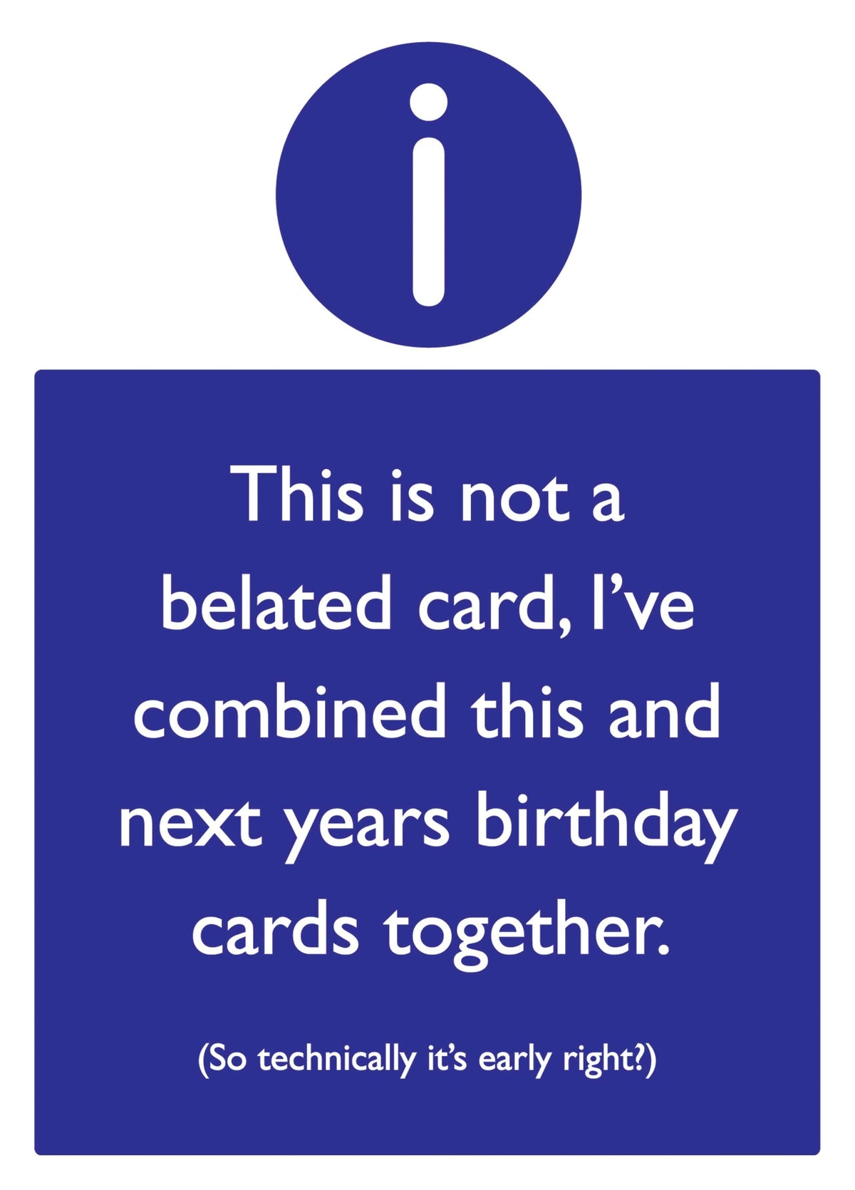 Belated Card