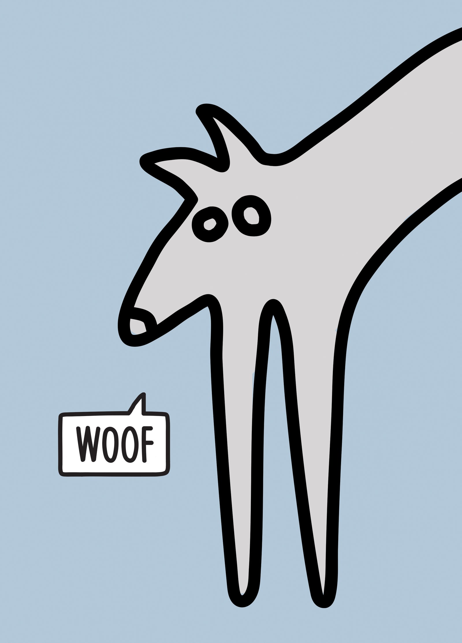 Greyhound Dog Card