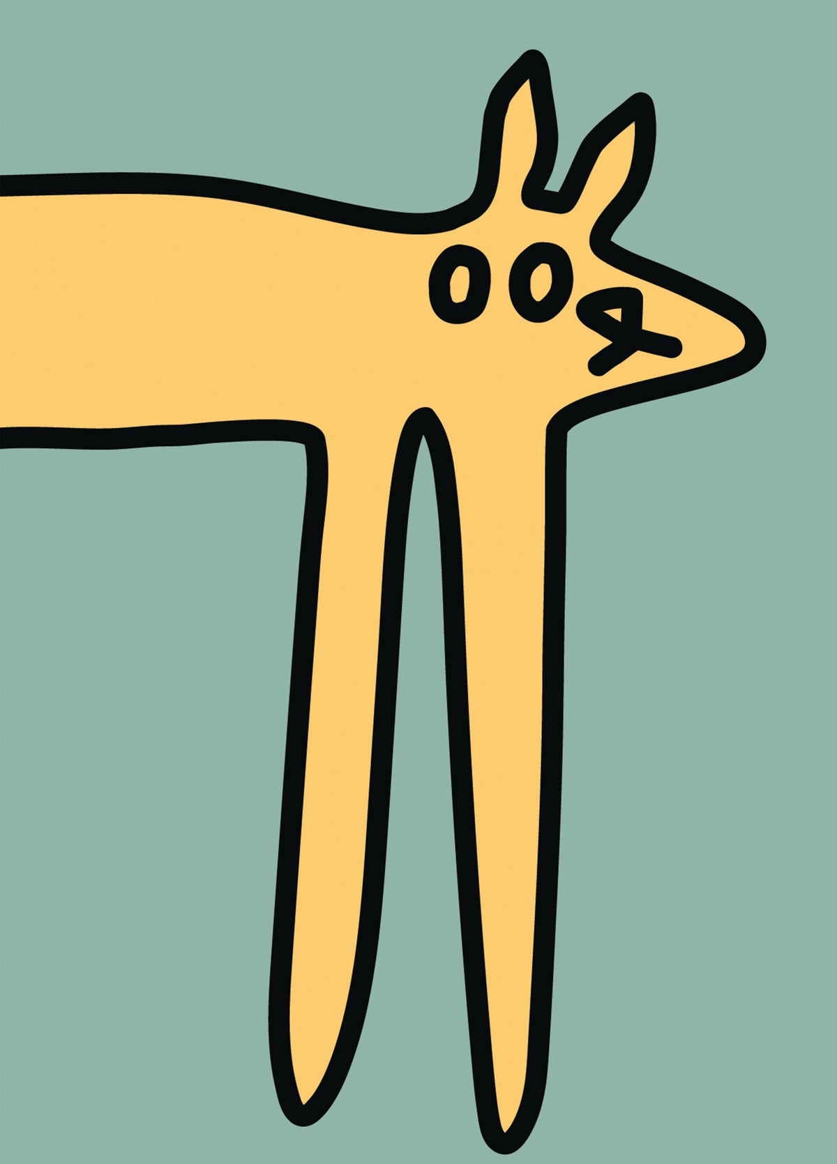 The Whippet Dog Card