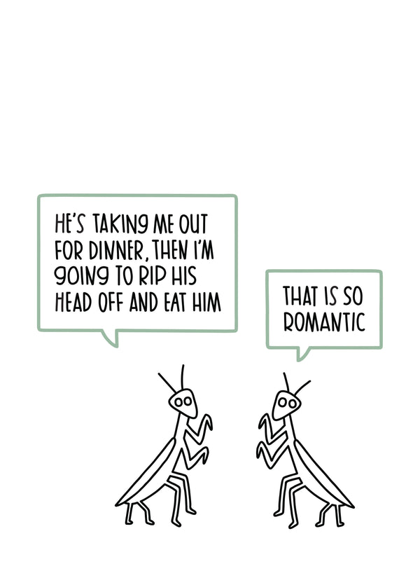 The Praying Mantis Card