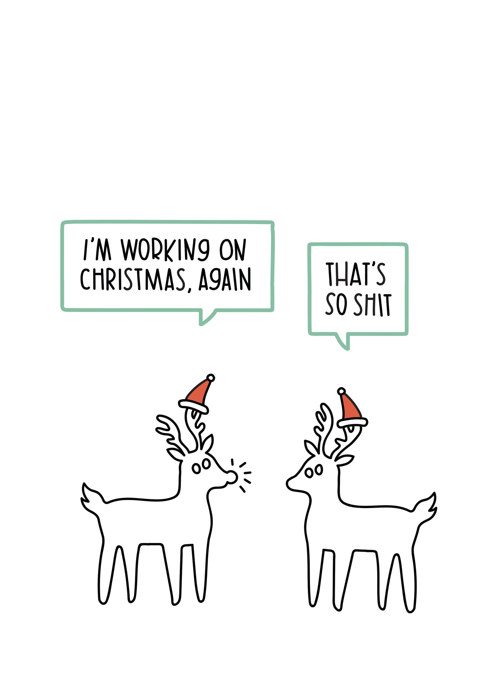 The Christmas Reindeer Card