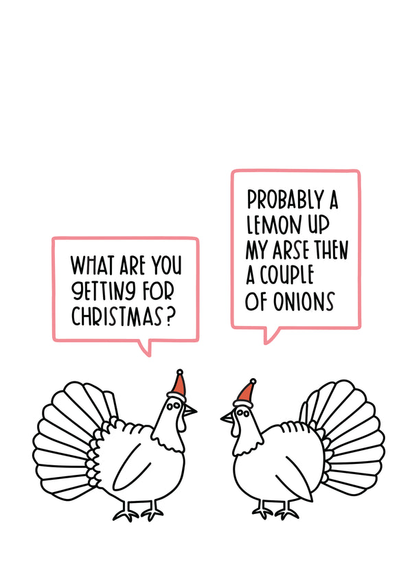 The Christmas Turkeys Card