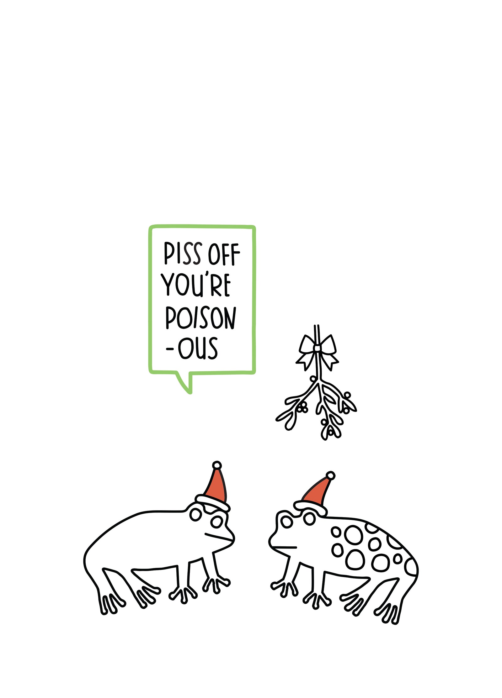 The Christmas Frogs Card