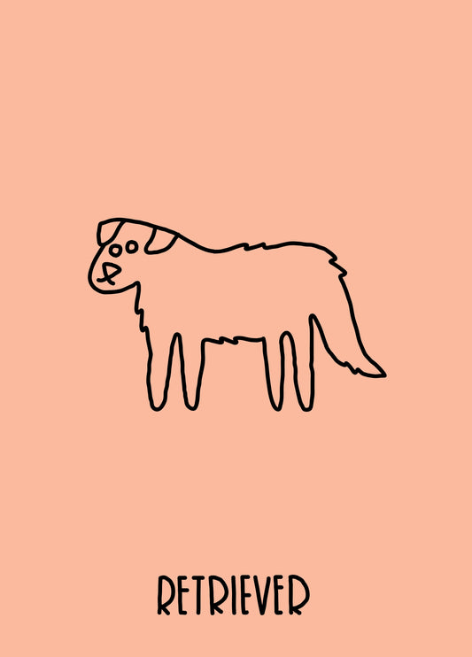 Retriever Dog Card