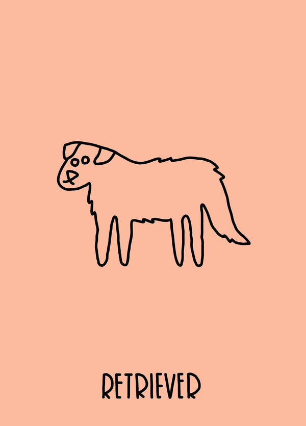 Retriever Dog Card