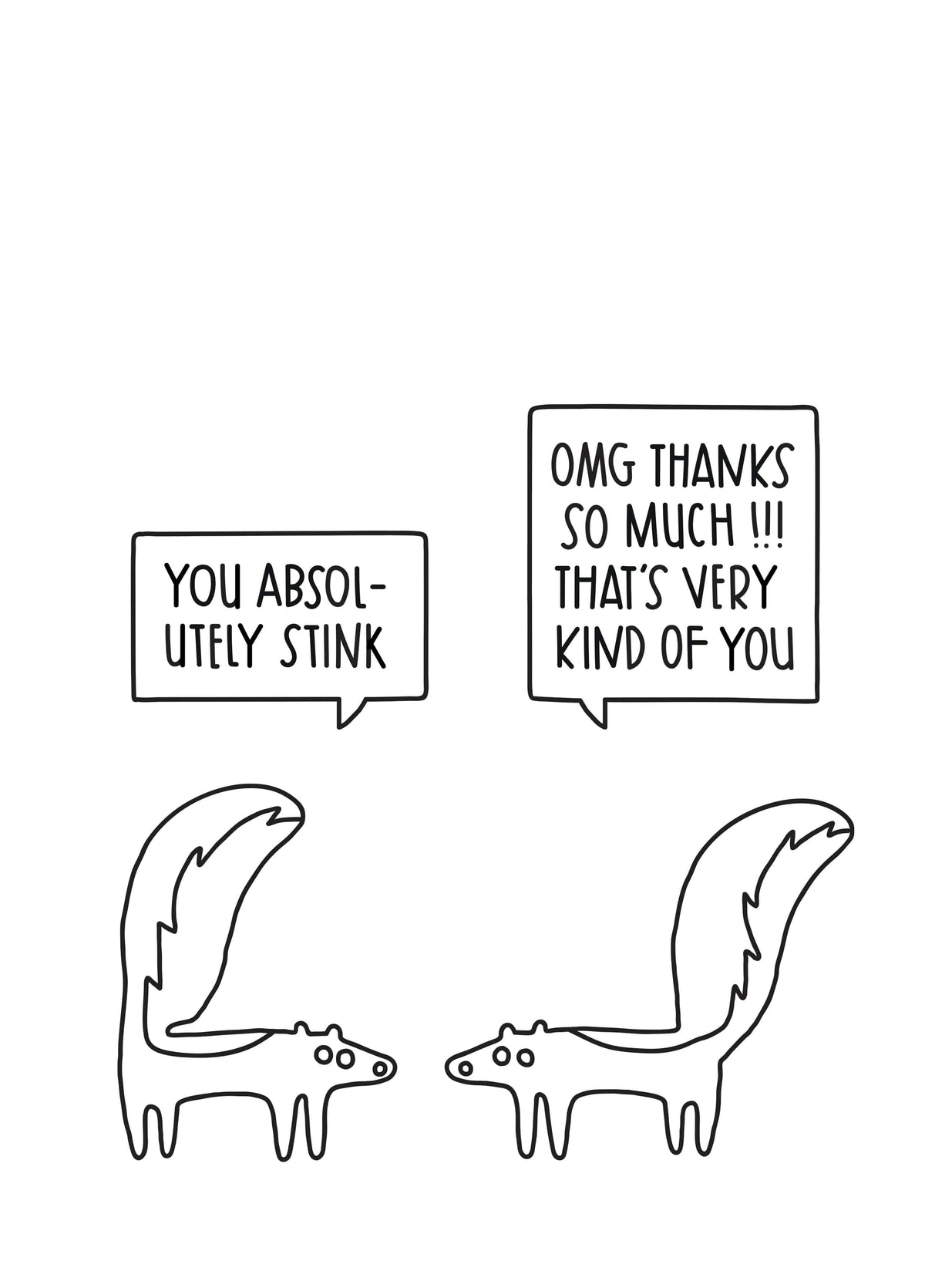 The Skunks Card