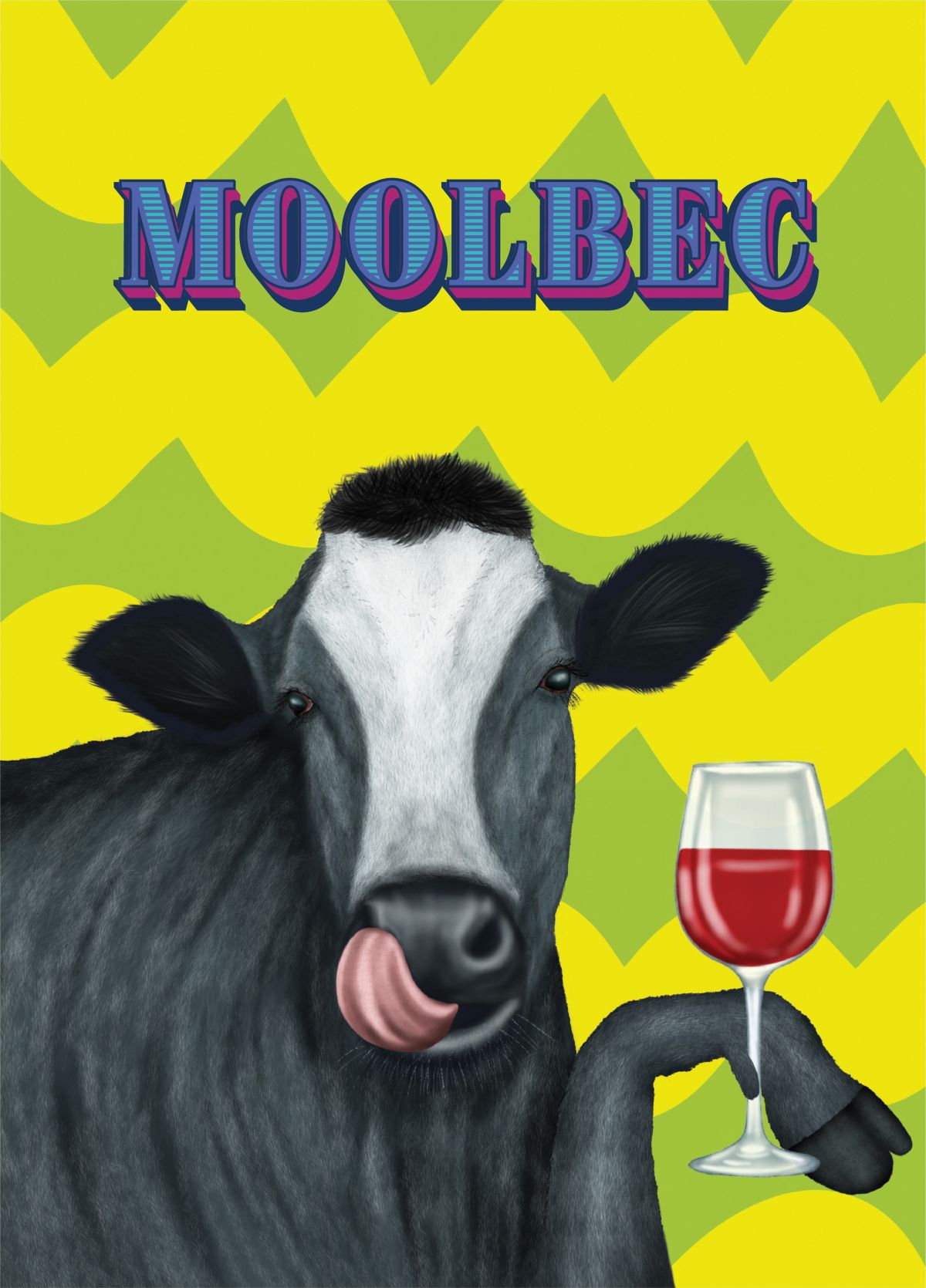 Malbec Wine Cow Pun
