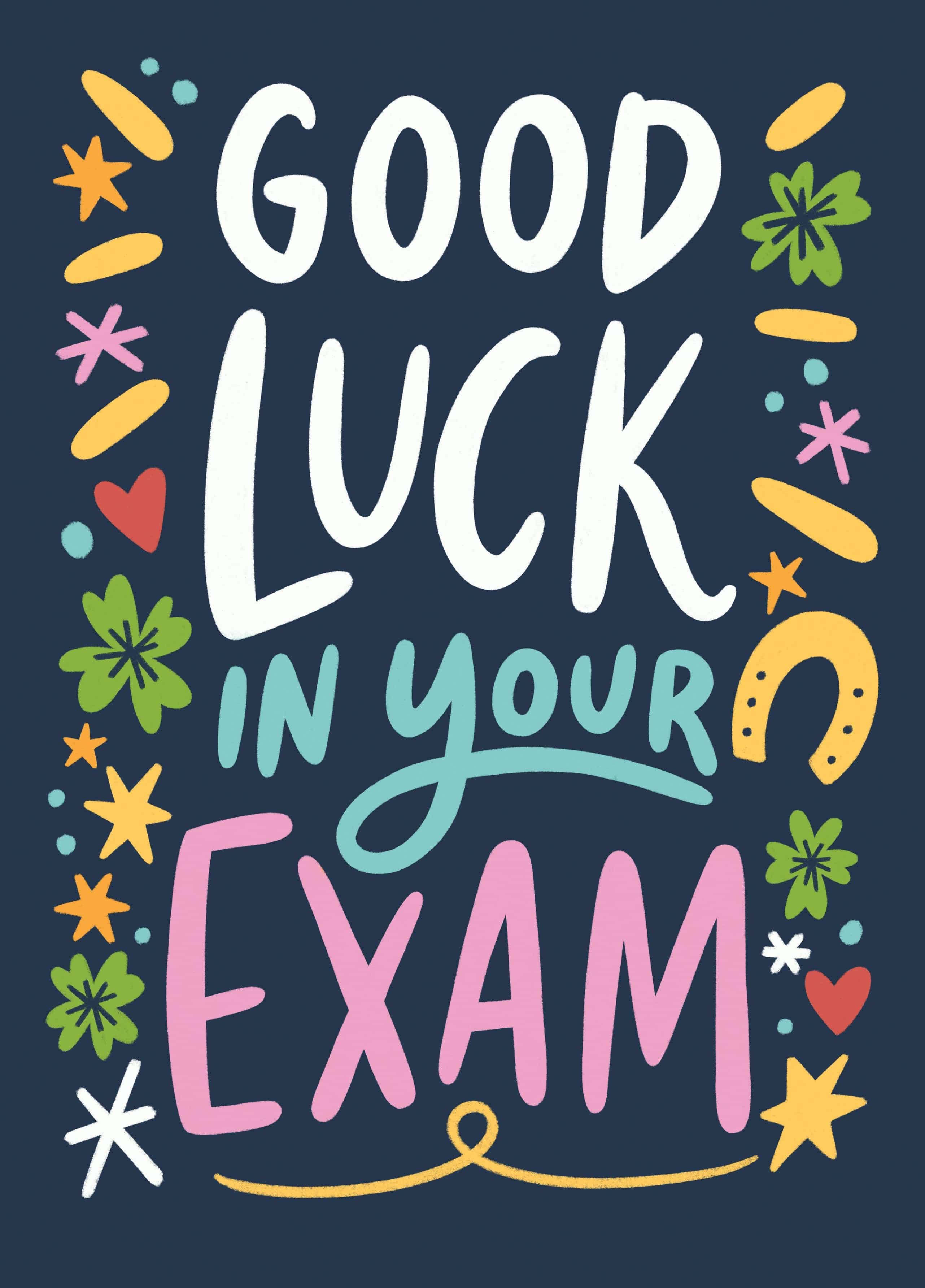 Good Luck Examn Good Luck In Your Exam Card – Scribbler Cards & Gifts